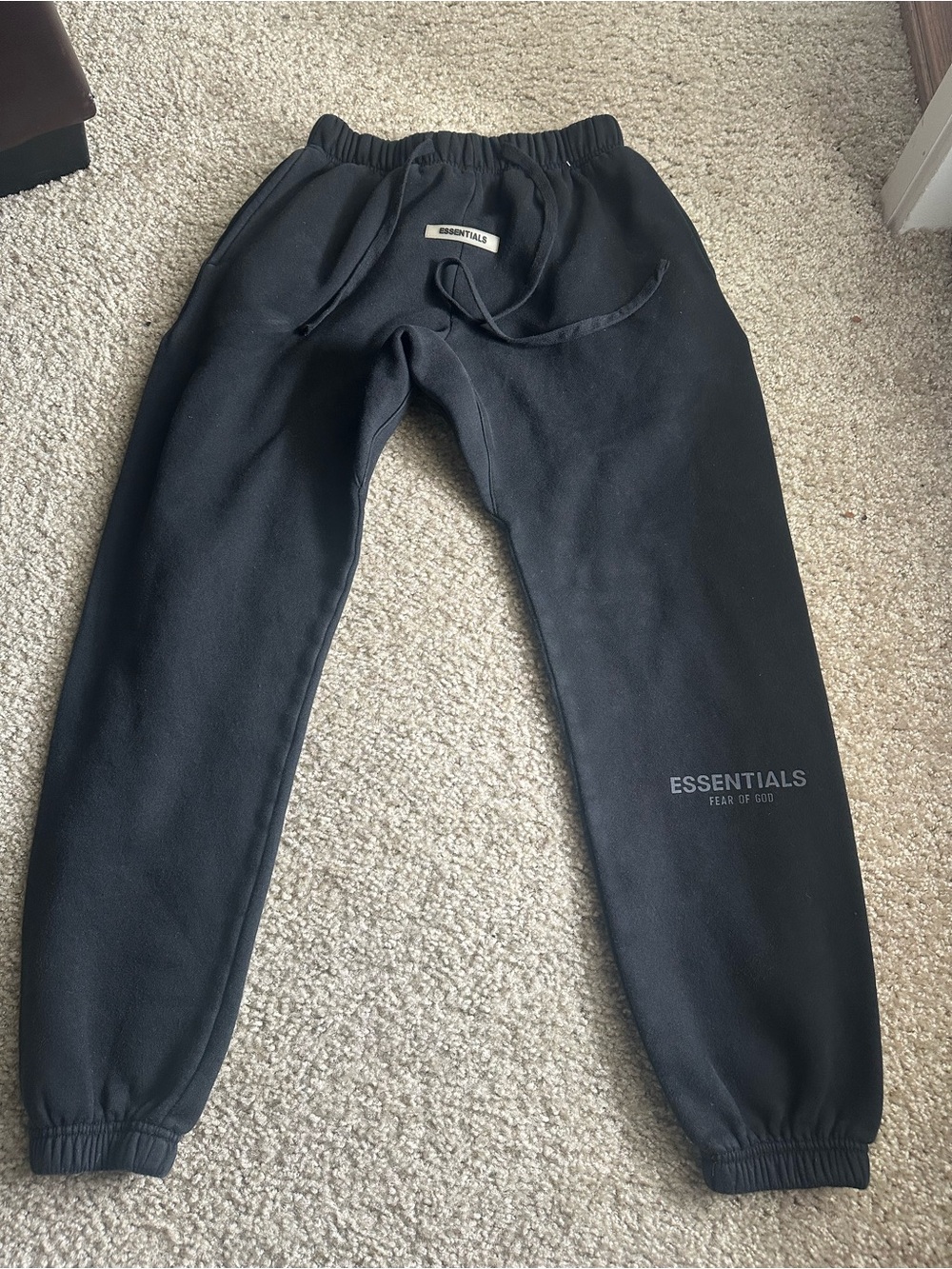ESSENTIALS Black Jogger Sweatpants